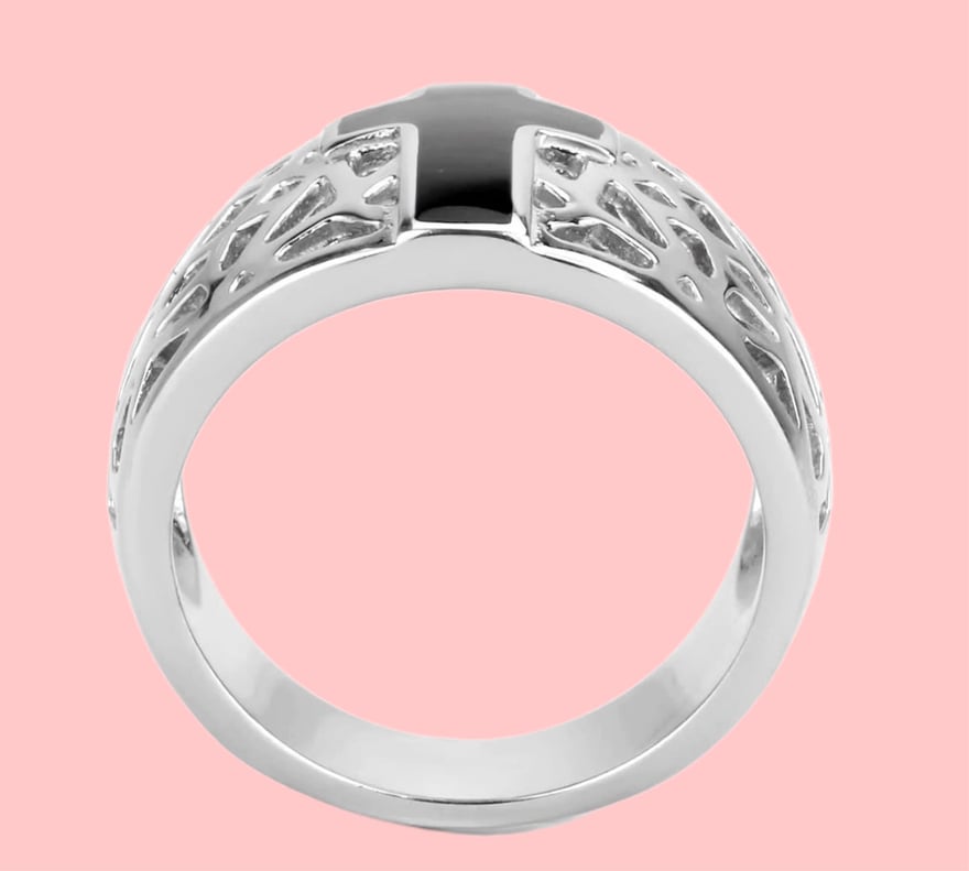 Black Cross Ring