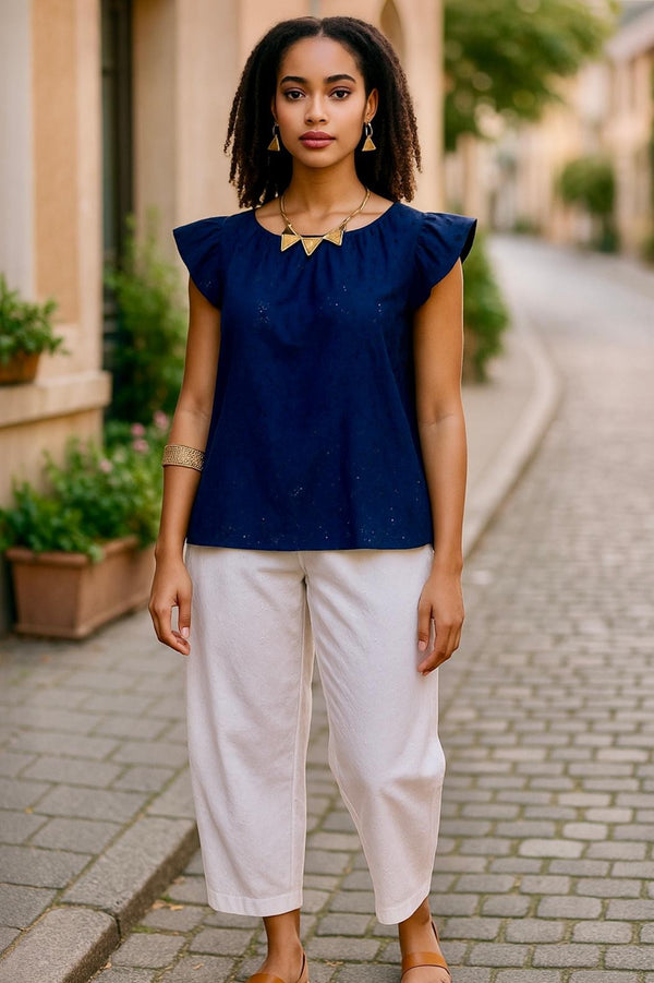 Linen Pants set lush garden