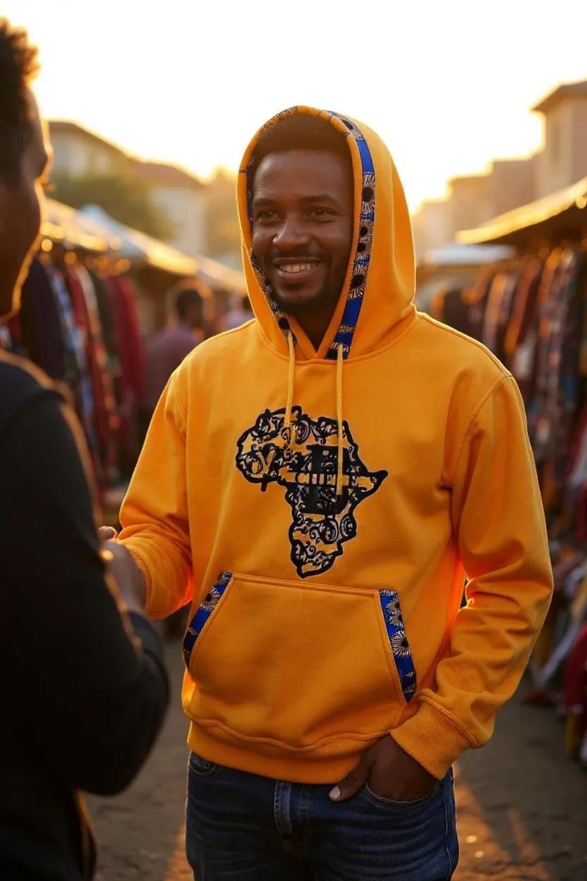 Graphic African Map Sweatshirt Hoodie