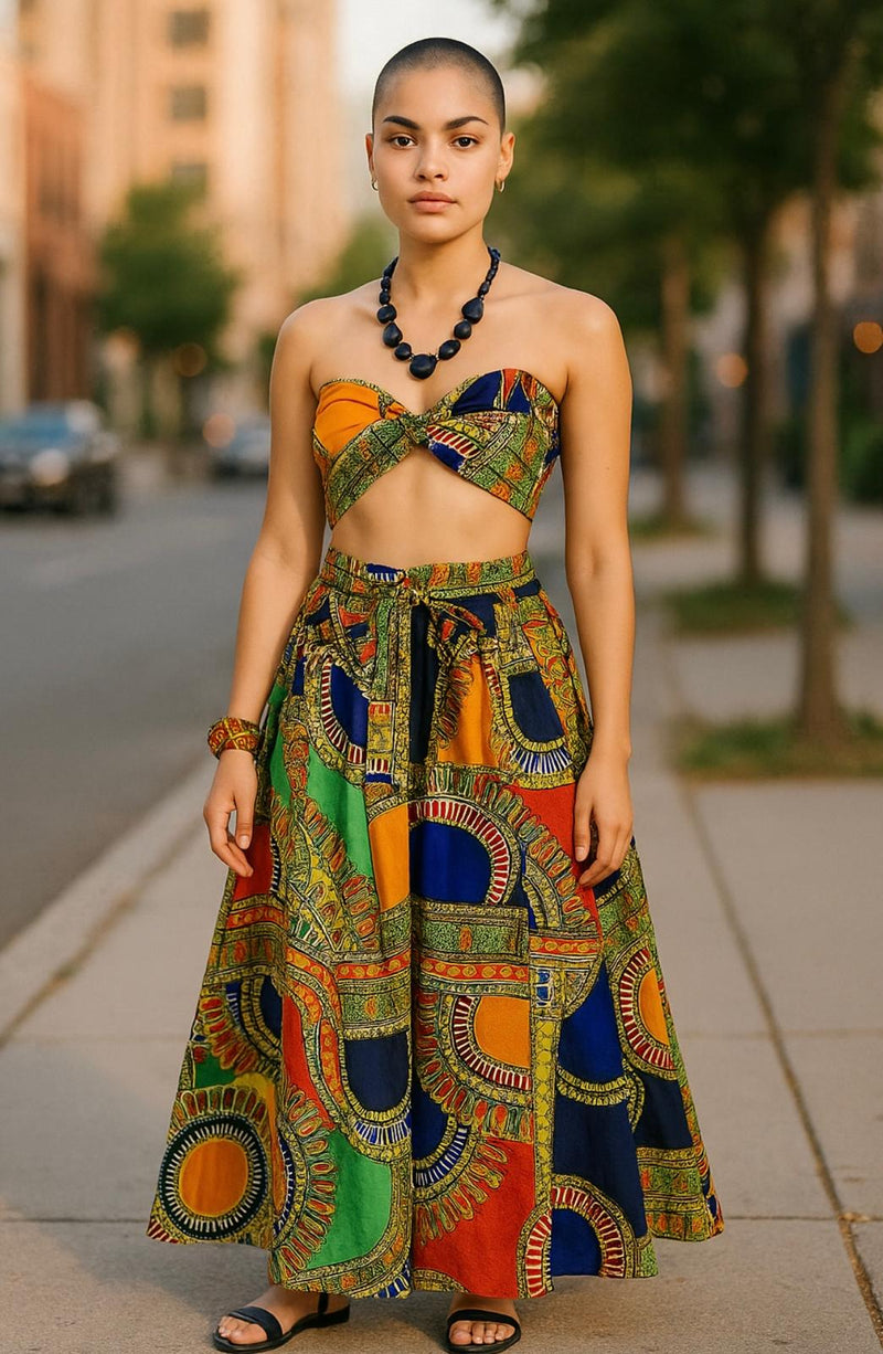 Ankara Print Palazzo Pants
