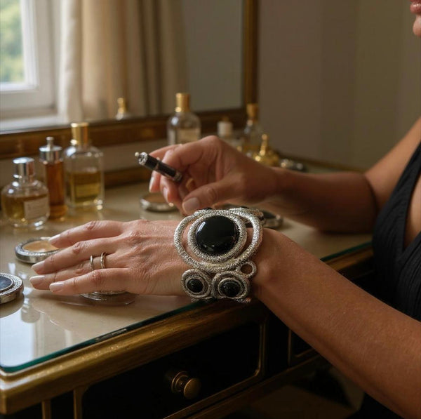 Black marble Cuffs
