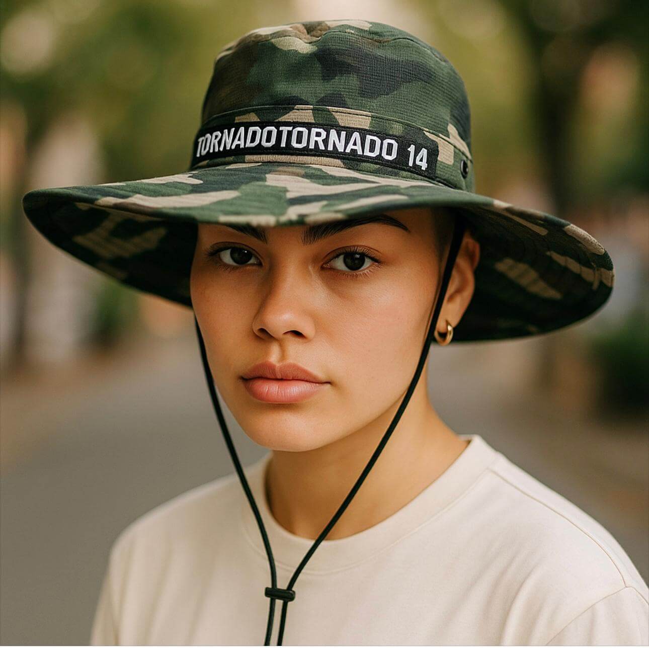 TORNADOF_14 Denim hat.