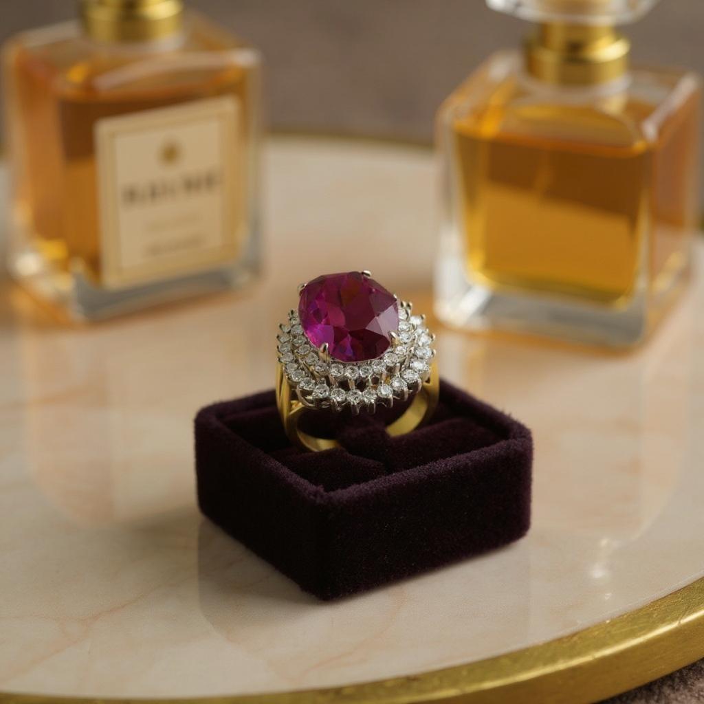 Siam Crystal Cocktail Ring