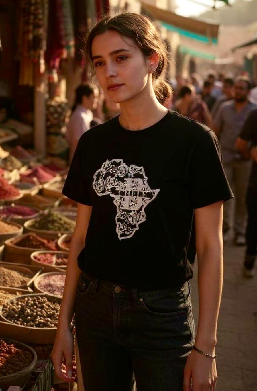 Cheleb African Map Tees - Women