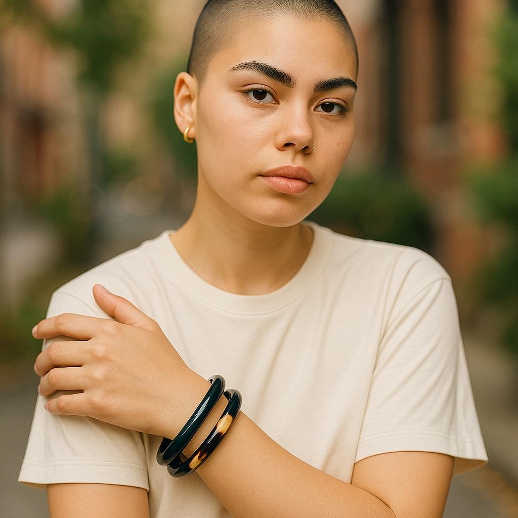 Elephant Bone Bangles Set of 2
