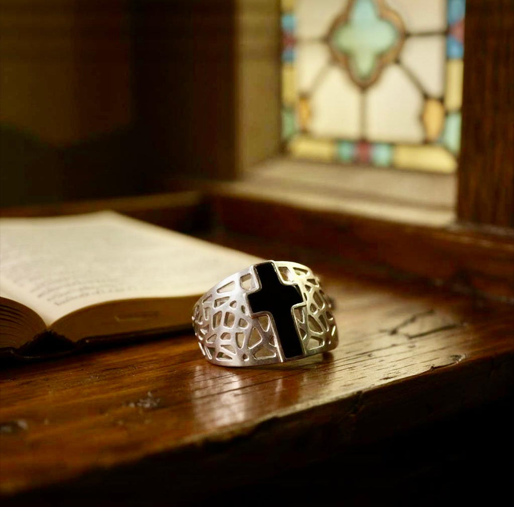Black Cross Ring